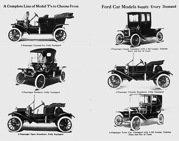 1911 Model T Line-Up 